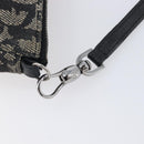 Christian Dior Trotter Canvas saddle Accessory Pouch Navy Silver Auth 213411-9