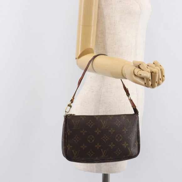 LOUIS VUITTON Monogram Pochette Accessoires Pouch M51980 LV Auth 213416