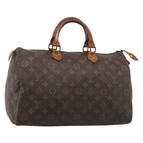 LOUIS VUITTON Monogram Speedy 35 Hand Bag M41524 LV Auth 213422