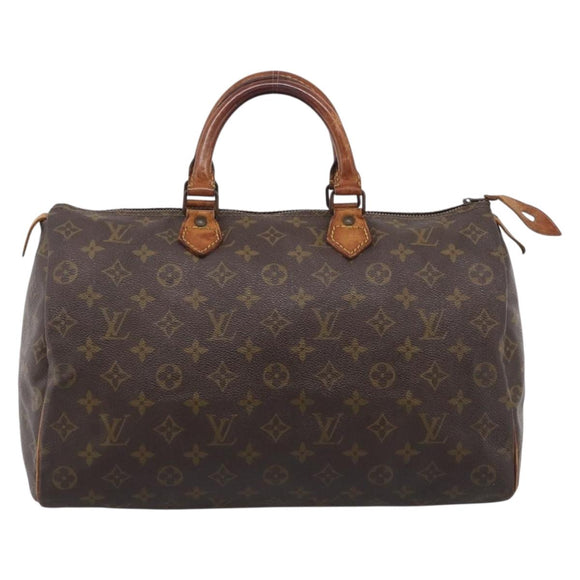 LOUIS VUITTON Monogram Speedy 35 Hand Bag M41524 LV Auth 213422