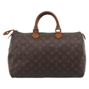 LOUIS VUITTON Monogram Speedy 35 Hand Bag M41524 LV Auth 213422-3