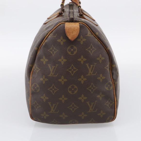 LOUIS VUITTON Monogram Speedy 35 Hand Bag M41524 LV Auth 213422