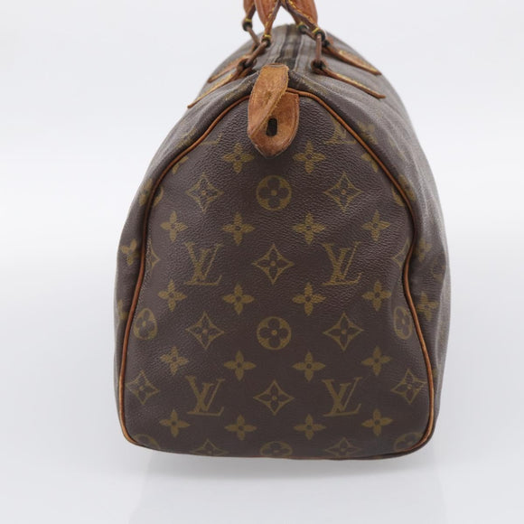 LOUIS VUITTON Monogram Speedy 35 Hand Bag M41524 LV Auth 213422