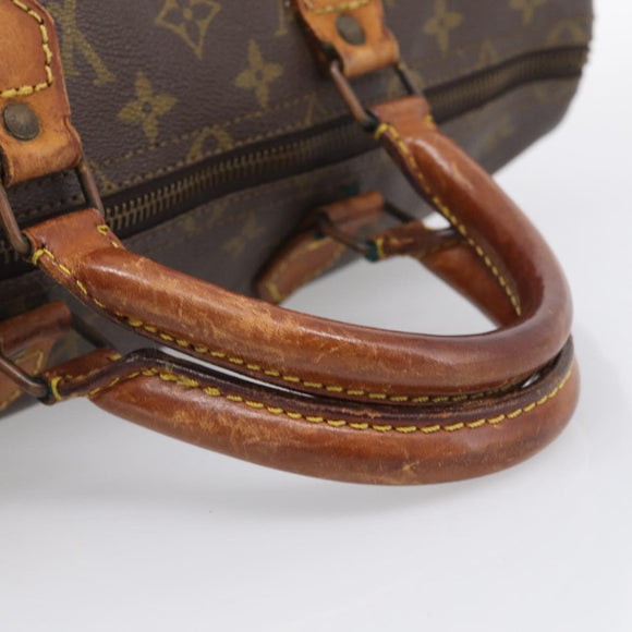 LOUIS VUITTON Monogram Speedy 35 Hand Bag M41524 LV Auth 213422