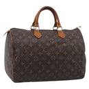 LOUIS VUITTON Monogram Speedy 35 Hand Bag M41524 LV Auth 213423-1