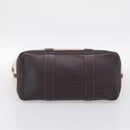 HERMES Garden Party Hand Bag Canvas Beige Silver Auth 213429-9