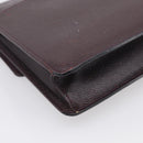 LOUIS VUITTON Taiga Leather Selenga Clutch Bag Acajou M30786 LV Auth 213434A-11