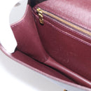 LOUIS VUITTON Taiga Leather Selenga Clutch Bag Acajou M30786 LV Auth 213434A-21