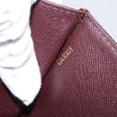 LOUIS VUITTON Taiga Leather Selenga Clutch Bag Acajou M30786 LV Auth 213434A-25
