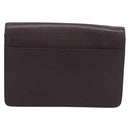 LOUIS VUITTON Taiga Leather Selenga Clutch Bag Acajou M30786 LV Auth 213434A-3