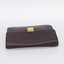 LOUIS VUITTON Taiga Leather Selenga Clutch Bag Acajou M30786 LV Auth 213434A-6