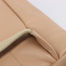 BURBERRY Backpack Leather Beige Gold Auth 213435A-16
