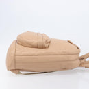 BURBERRY Backpack Leather Beige Gold Auth 213435A-4