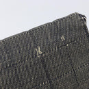 CHANEL Choco Bar Chain Shoulder Bag Canvas Gray Silver CC Auth 213438-15