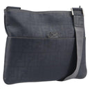 FENDI Zucca Canvas Shoulder Bag PVC Silver Black 7VA247 Auth 213441-1