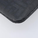 FENDI Zucca Canvas Shoulder Bag PVC Silver Black 7VA247 Auth 213441-12