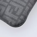 FENDI Zucca Canvas Shoulder Bag PVC Silver Black 7VA247 Auth 213441-14