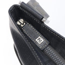 FENDI Zucca Canvas Shoulder Bag PVC Silver Black 7VA247 Auth 213441-18