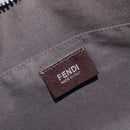 FENDI Zucca Canvas Shoulder Bag PVC Silver Black 7VA247 Auth 213441-19