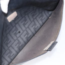 FENDI Zucca Canvas Shoulder Bag PVC Silver Black 7VA247 Auth 213441-24