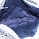 Miu Miu Matelasse Hand Bag Leather 2way Light Blue Silver Auth 213450A-21