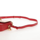 Chloe Hand Bag Leather 2way Red Gold Auth 213456M-12