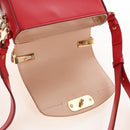 Chloe Hand Bag Leather 2way Red Gold Auth 213456M-21