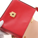Chloe Hand Bag Leather 2way Red Gold Auth 213456M-22