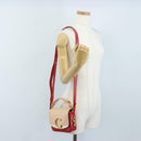 Chloe Hand Bag Leather 2way Red Gold Auth 213456M-30