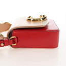 Chloe Hand Bag Leather 2way Red Gold Auth 213456M-4