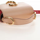 Chloe Hand Bag Leather 2way Red Gold Auth 213456M-8