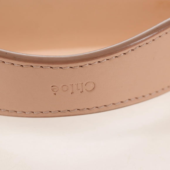 Chloe Hand Bag Leather 2way Red Gold Auth 213456M
