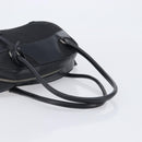 PRADA Hand Bag Nylon Leather Black Silver Auth 213463A-7