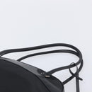 PRADA Hand Bag Nylon Leather Black Silver Auth 213463A-8
