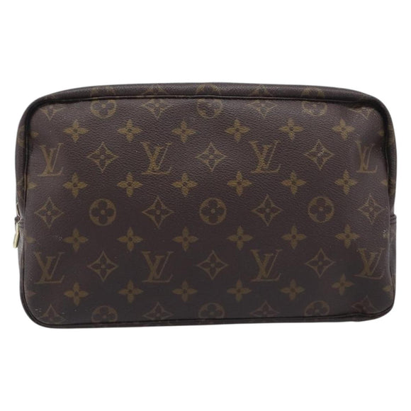 LOUIS VUITTON Monogram Trousse Toilette 28 Clutch Bag M47522 LV Auth 213468