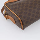 CELINE Macadam Canvas Shoulder Bag PVC Leather Brown Gold Auth 213471-11