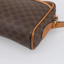 CELINE Macadam Canvas Shoulder Bag PVC Leather Brown Gold Auth 213471-12