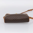 CELINE Macadam Canvas Shoulder Bag PVC Leather Brown Gold Auth 213471-9