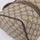 GUCCI GG Supreme Web Sherry Line Boston Bag PVC Beige Gold 39 02 007 Auth 213472-11