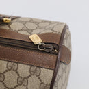 GUCCI GG Supreme Web Sherry Line Boston Bag PVC Beige Gold 39 02 007 Auth 213472-14