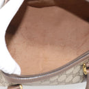 GUCCI GG Supreme Web Sherry Line Boston Bag PVC Beige Gold 39 02 007 Auth 213472-17