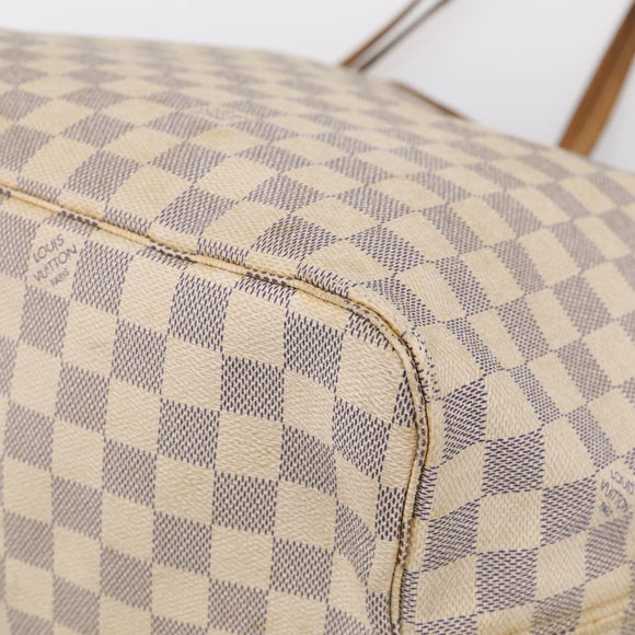 LOUIS VUITTON Damier Azur Neverfull GM Tote Bag N41360 LV Auth 213479