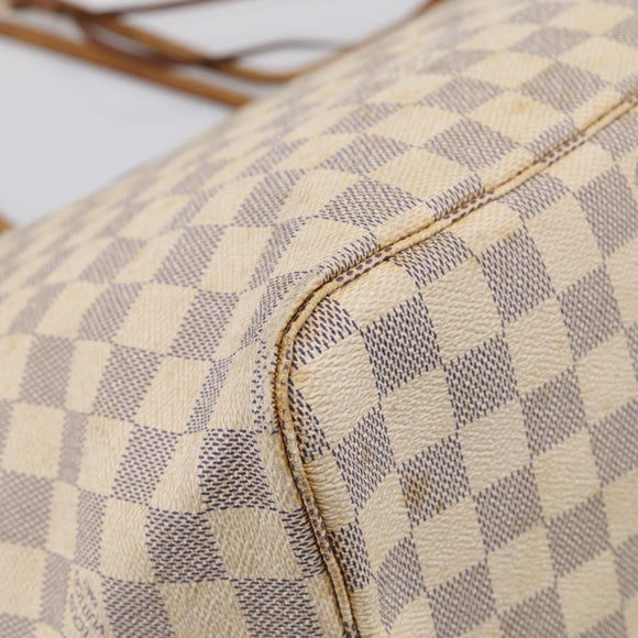 LOUIS VUITTON Damier Azur Neverfull GM Tote Bag N41360 LV Auth 213479
