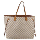 LOUIS VUITTON Damier Azur Neverfull GM Tote Bag N41360 LV Auth 213479-2