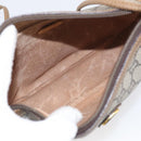 GUCCI GG Plus Supreme Shoulder Bag PVC 2 Set Beige Auth 213487-14