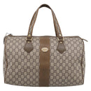 GUCCI GG Plus Supreme Shoulder Bag PVC 2 Set Beige Auth 213487-2