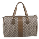 GUCCI GG Plus Supreme Shoulder Bag PVC 2 Set Beige Auth 213487-3