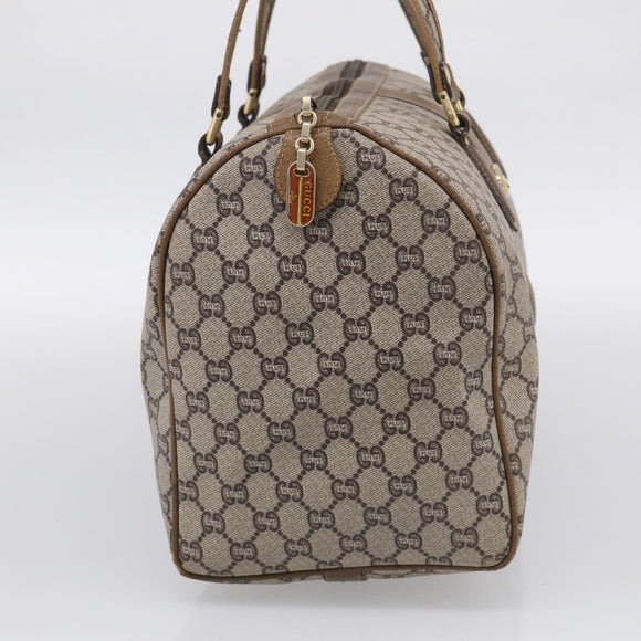 GUCCI GG Plus Supreme Shoulder Bag PVC 2 Set Beige Auth 213487
