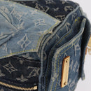 LOUIS VUITTON Monogram Denim Patchwork Speedy 30 Bag Blue M95380 LV Auth 213495V-12