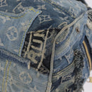 LOUIS VUITTON Monogram Denim Patchwork Speedy 30 Bag Blue M95380 LV Auth 213495V-14